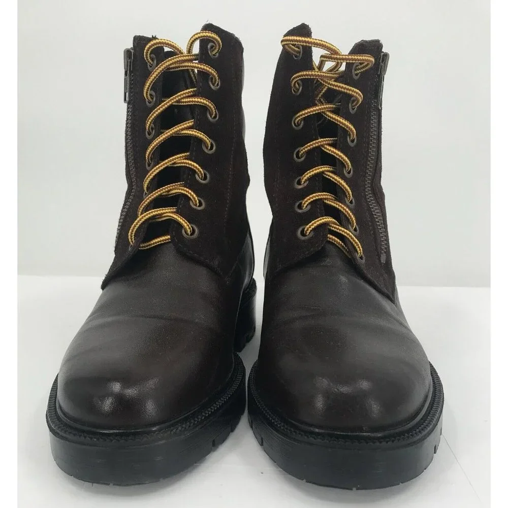 Orvis Boots Mens Size‎ 7 Brown Leather & Suede Lace Up & Zip Vintage Made Canada